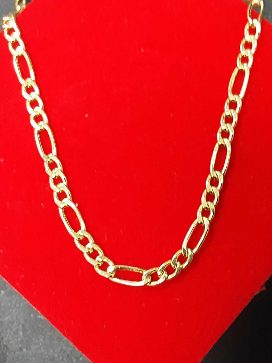 Figaro Chain - Yellow Gold 10k (.417) 4.4 grams 24 inch
