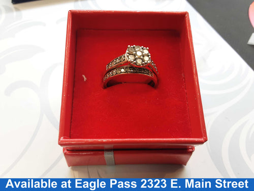 Ring - Wedding Set - Rose Gold 10k (.417) 3.5 grams Size 9
