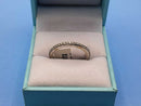Ring - Channel Set - White Gold 14k (.585) 2.4 grams Size 8.5