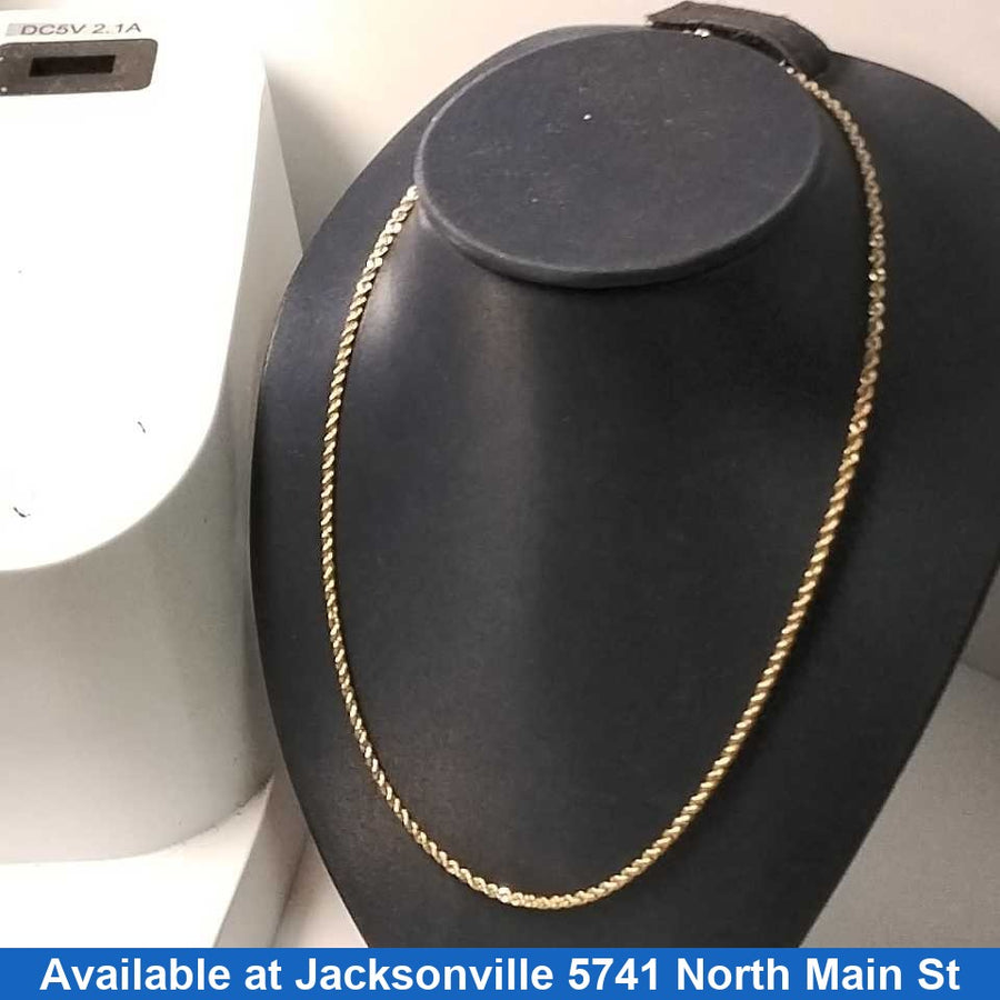 Rope Chain - Yellow Gold 14k (.585) 4.6 grams 18 inch