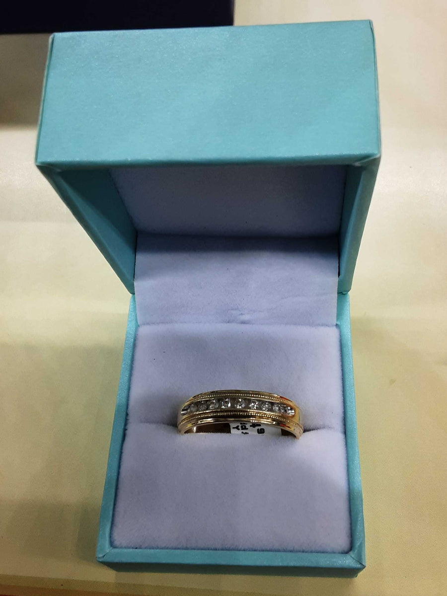 Ring - Wedding Band - Yellow Gold 14k (.585) 4 grams Size 9.5