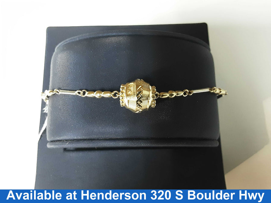 Link Bracelet - Yellow Gold 14k (.585) 7.3 grams 4 inch