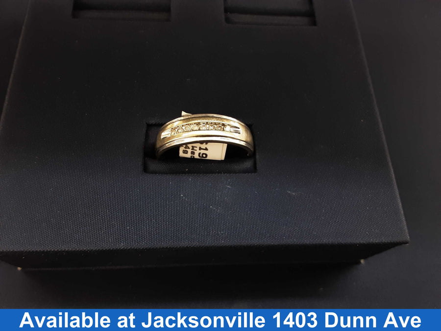 Ring - Wedding Band - White Gold 10k (.417) 2.4 grams Size 10