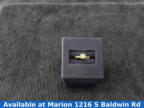 Women's Ring - Solitaire - Yellow Gold 14k (.585) 1.3 grams Size 6