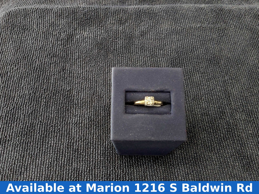 Women's Ring - Solitaire - Yellow Gold 14k (.585) 1.3 grams Size 6
