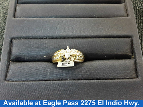 Women's Ring - Yellow Gold 14k (.585) 6.4 grams Size 8.5