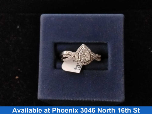 Ring - Engagement Set - White Gold 10k (.417) 2.6 grams Size 7