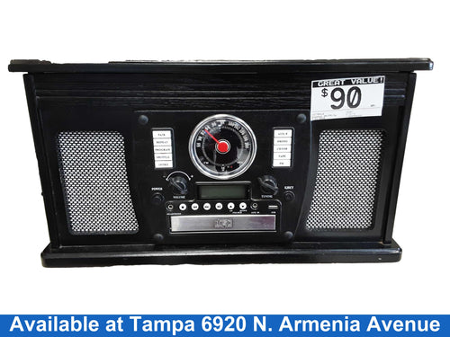 Victrola H4obt Black Boombox Radio