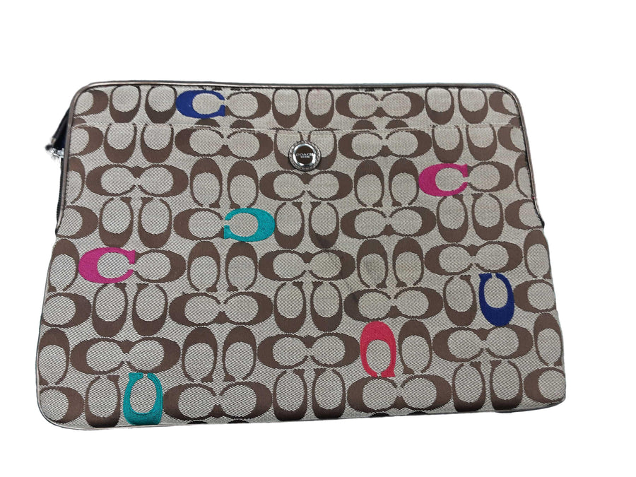 Coach Laptop Sleeve Beige / Tan Backpack / Briefcase / Bag