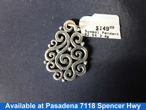 Symbol Pendant - Silver 3.4 grams