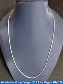 Fox Tail Chain - White Gold 14k (.585) 2.6 grams 10 inch