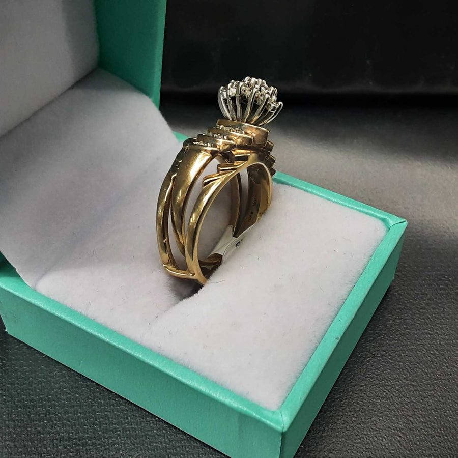 Women's Ring - Yellow Gold 10k (.417) 8.4 grams Size 8