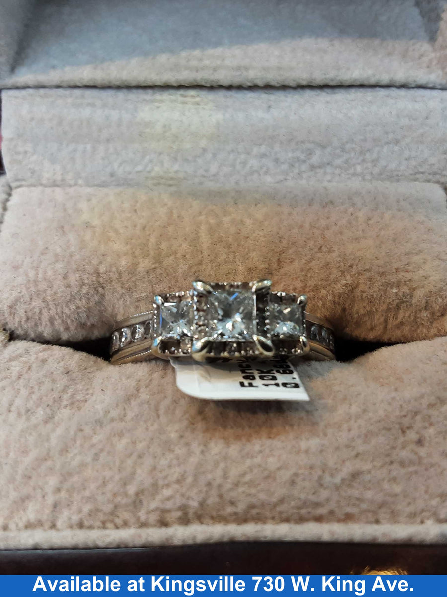Ring - Wedding Set - White Gold 10k (.417) 4.1 grams Size 6.5