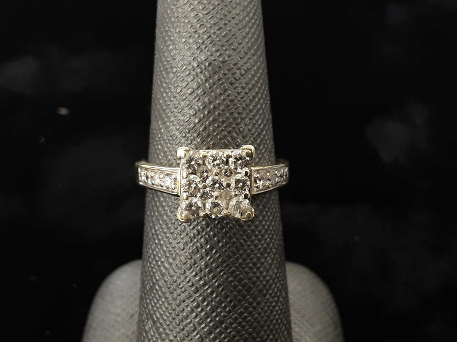 Ring - Engagement Set - Yellow Gold 10k (.417) 3.5 grams Size 7