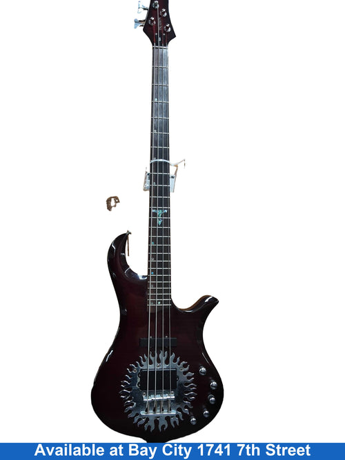 Traben Sun Red Electric Bass Guitar