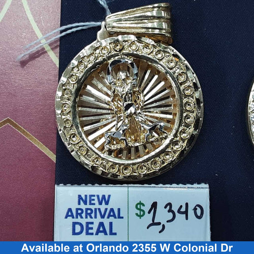 Religious Pendant - Yellow Gold 10k (.417) 13.4 grams