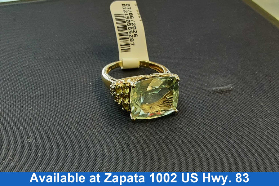 Women's Ring - Yellow Gold 10k (.417) 5.2 grams Size 9.5