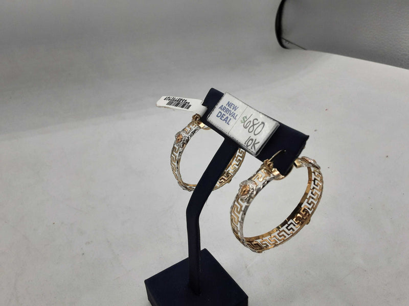 Hoop Earrings Yellow Gold 10k (.417) 14.3 grams