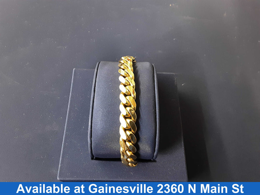 Cuban Link Bracelet - Yellow Gold 10k (.417) 65.7 grams 9 inch