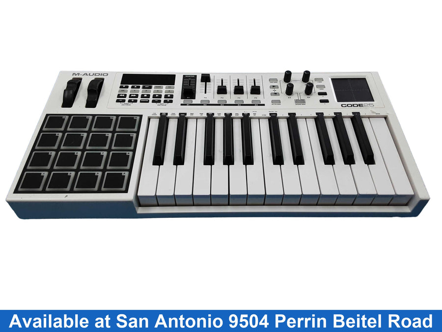 M Audio Code25 White Midi Keyboard Controller