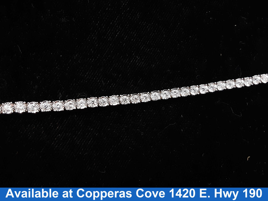 Tennis Bracelet - Silver 9.8 grams 7 inch