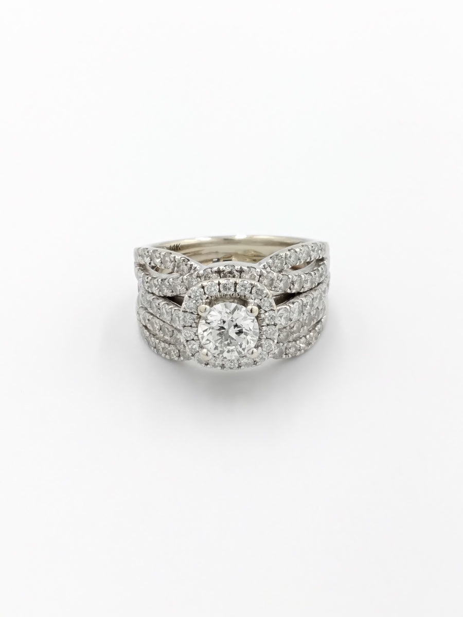 Women's Ring - White Gold 14k (.585) 8.2 grams Size 7
