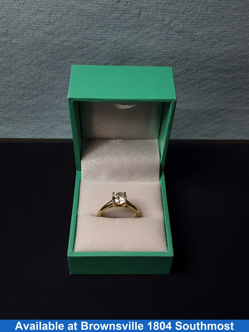 Ring - Wedding Set - Yellow Gold 14k (.585) 3 grams Size 7