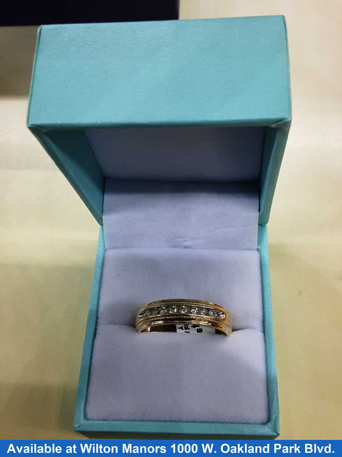 Ring - Wedding Band - Yellow Gold 14k (.585) 4 grams Size 9.5