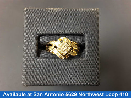 Women's Ring - Yellow Gold 10k (.417) 2.3 grams Size 7.5