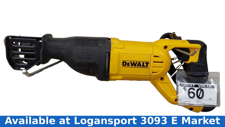Dewalt Dwe305 Yellow Corded Reciprocating Saw