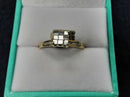 Ring - Engagement Set - Yellow Gold 14k (.585) 2.4 grams Size 7.5