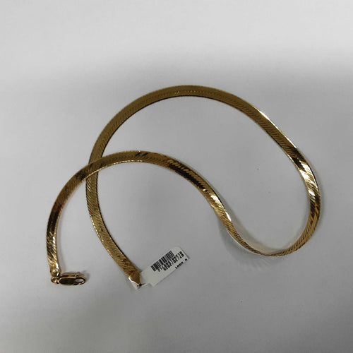 Herringbone Chain - Yellow Gold 18k (.750) 16.3 grams 18 inch