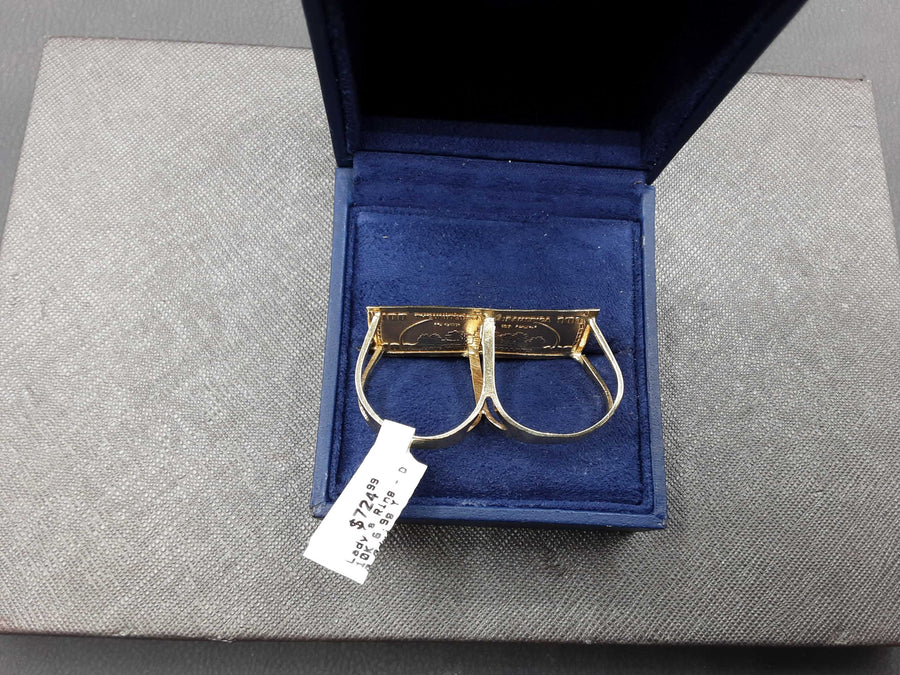 Men's Ring - Yellow Gold 10k (.417) 6.9 grams Size 10