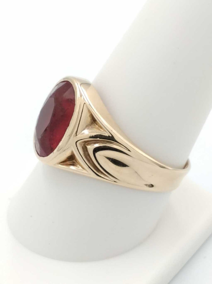 Men's Ring - Yellow Gold 10k (.417) 6.4 grams Size 10.5