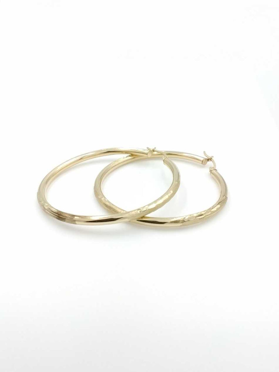 Hoop Earrings - Yellow Gold 14k (.585) 3.6 grams
