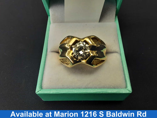 Men's Ring - Yellow Gold 14k (.585) 15.4 grams Size 13
