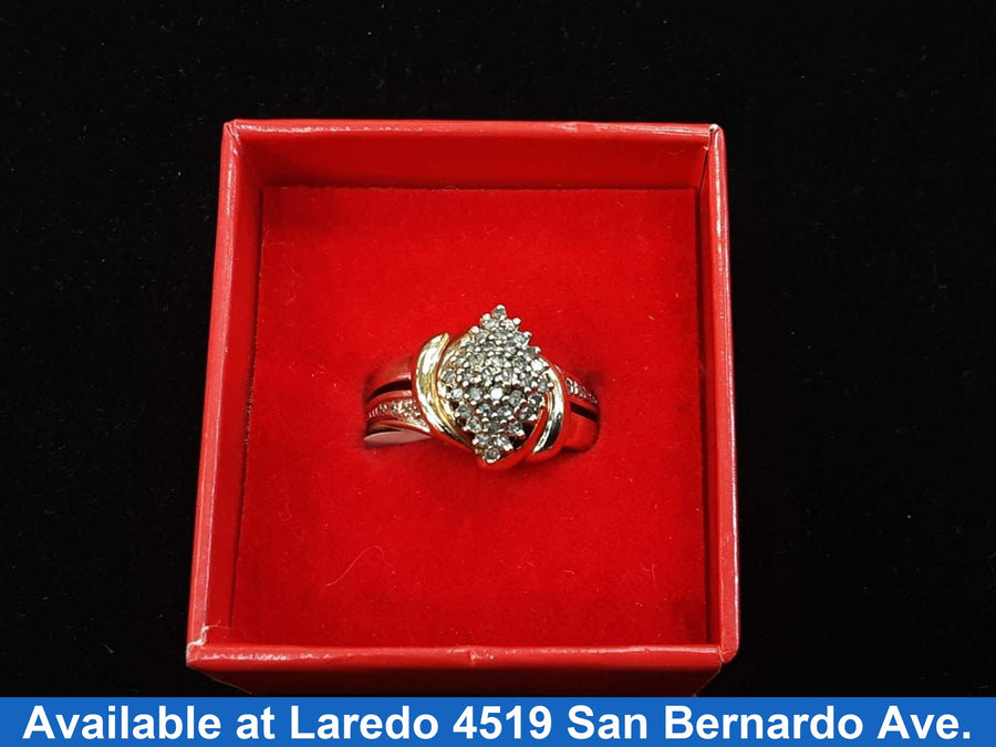 Women's Ring - Yellow Gold 10k (.417) 7.1 grams Size 20