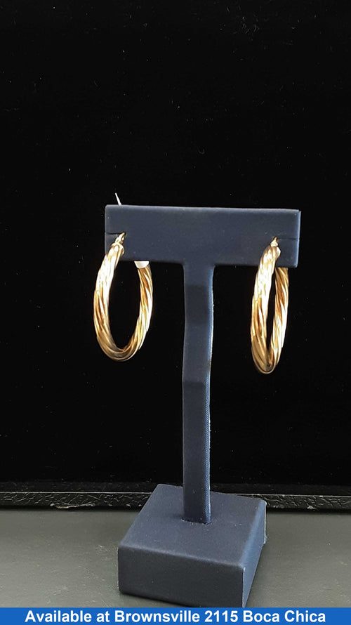 Bangle Earrings - Yellow Gold 10k (.417) 3.7 grams