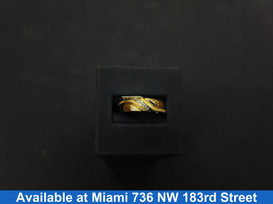 Ring - Wedding Band - Yellow Gold 10k (.417) 3 grams Size 12