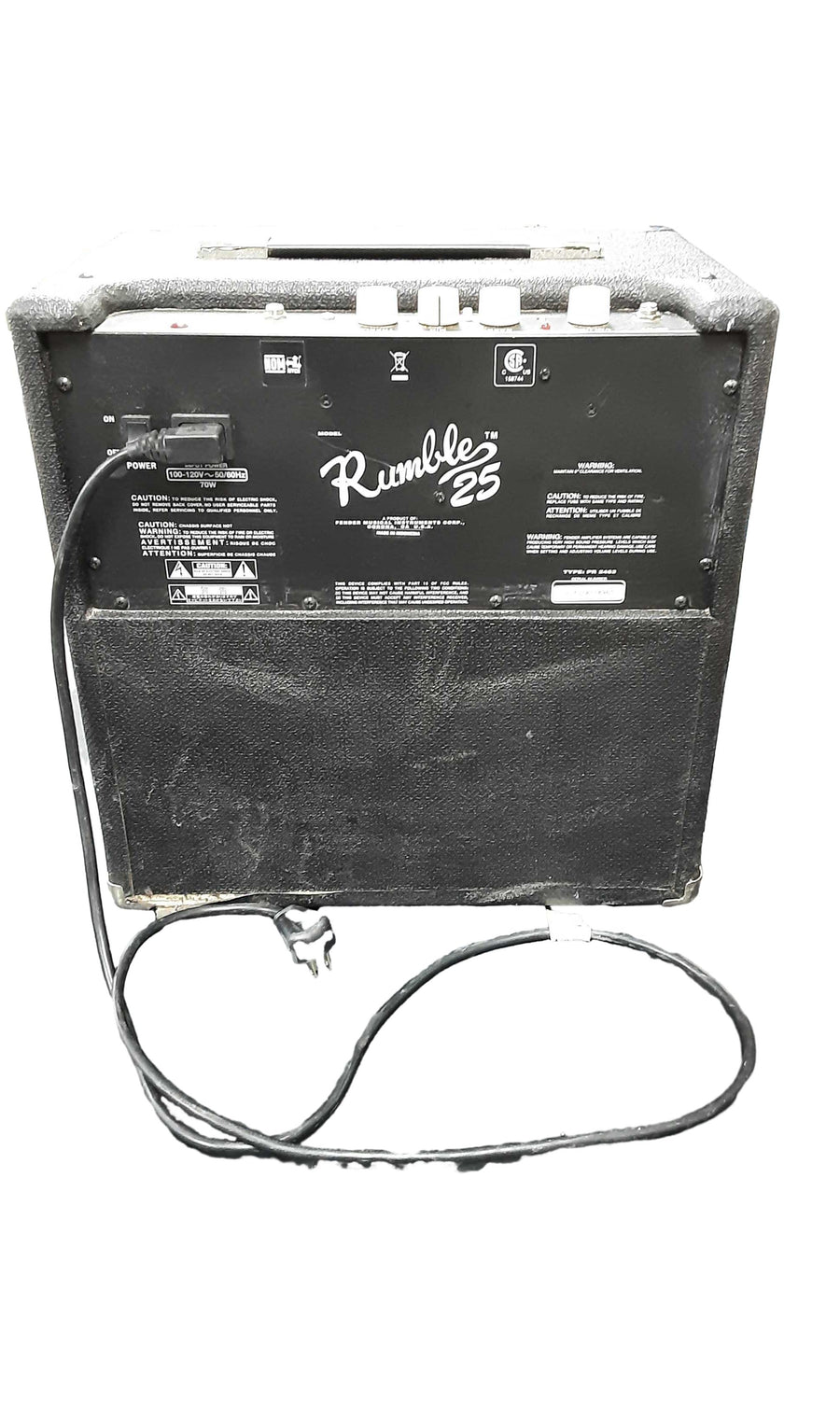 Fender Rumble 25 Black Guitar Amplifier