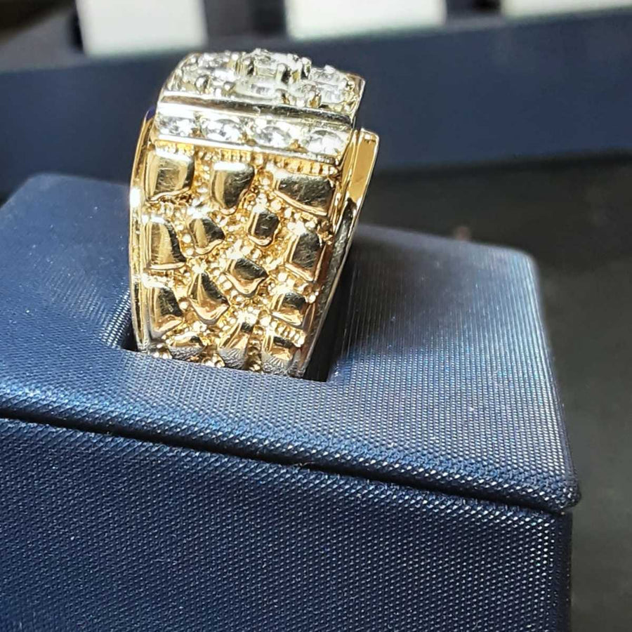 Men's Ring - Yellow Gold 14k (.585) 13.6 grams Size 13