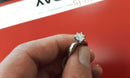 Women's Ring - Solitaire - Platinum 8.8 grams Size 7