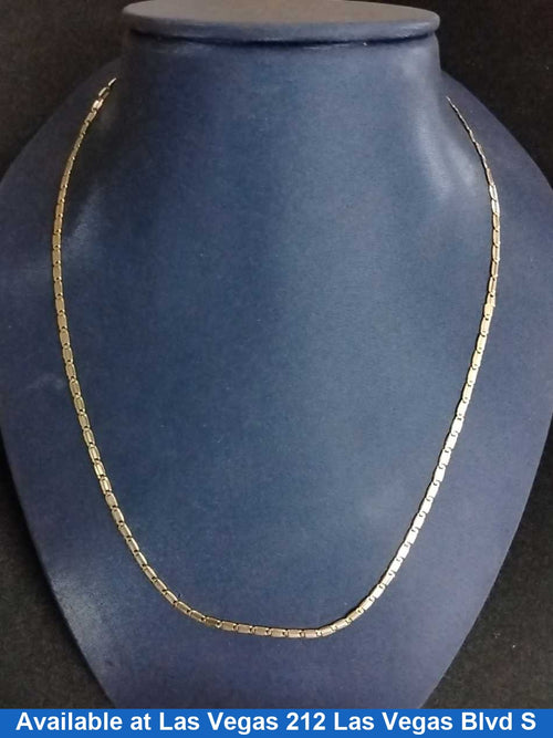 Woven Chain - Yellow Gold 14k (.585) 3.7 grams 20 inch