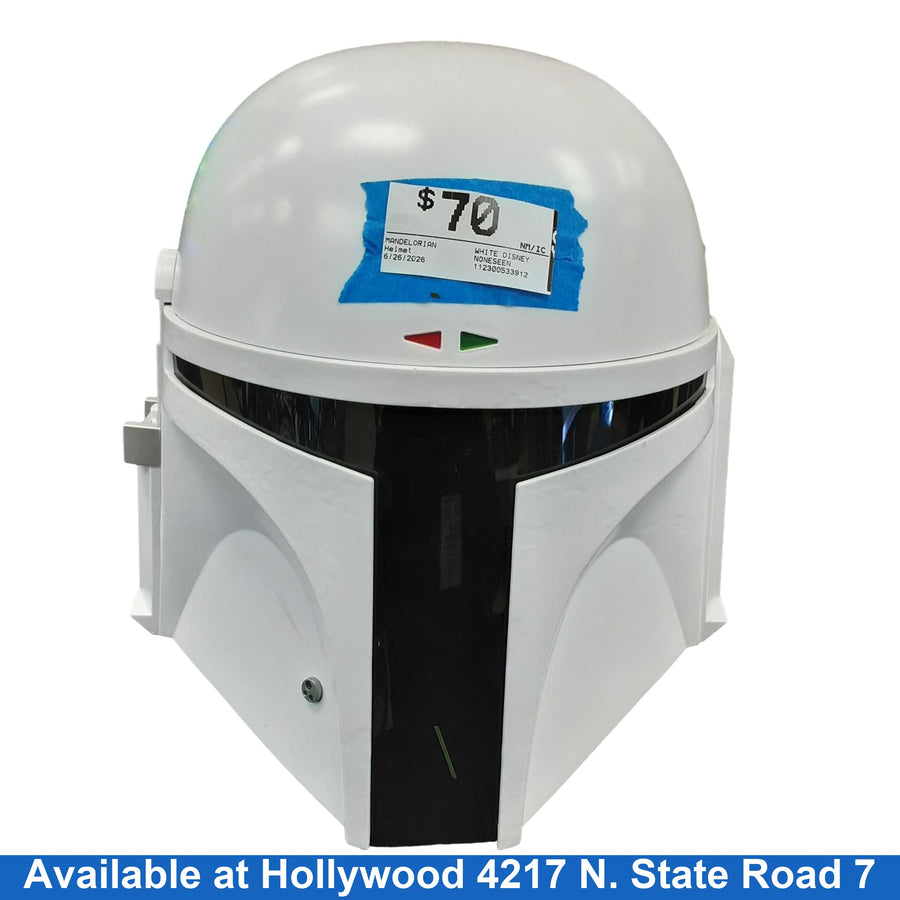 Mandelorian White Disney White Helmet