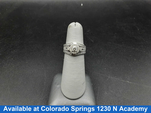 Ring - Engagement Set - White Gold 10k (.417) 5.5 grams Size 6