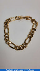 Figaro Bracelet - Yellow Gold 10k (.417) 34.1 grams 8 inch