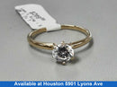 Women's Ring - Solitaire - Yellow Gold 10k (.417) 1.9 grams Size 7.5