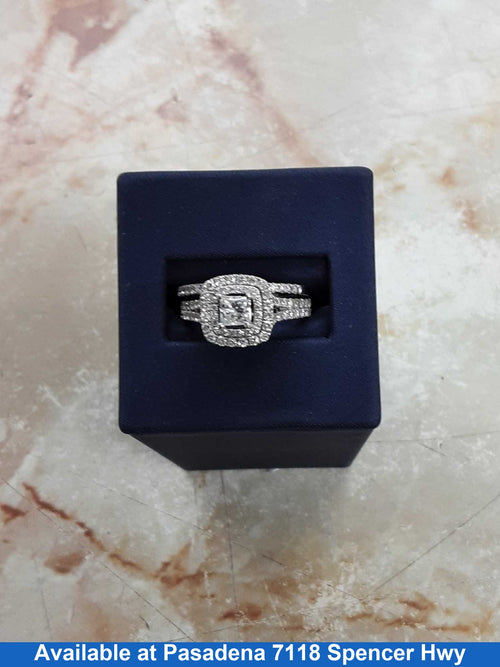 Ring - Wedding Set - Yellow Gold 14k (.585) 3.5 grams Size 20