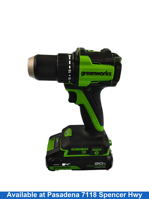 Greenworks Dd345 Green Cordless Standard Drill