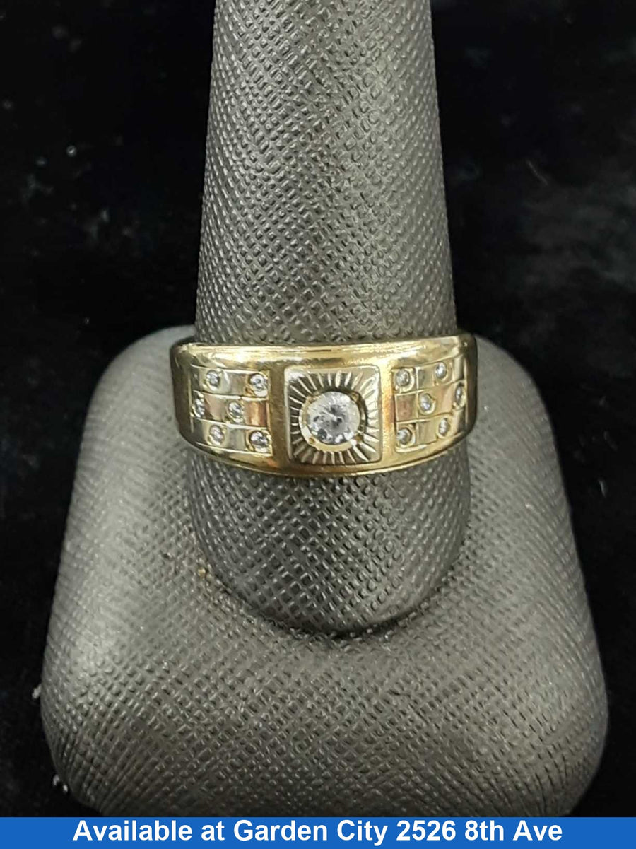 Men's Ring - Yellow Gold 14k (.585) 5.7 grams Size 7